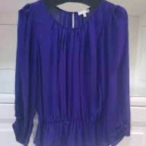 Joie purple silk blouse size XS